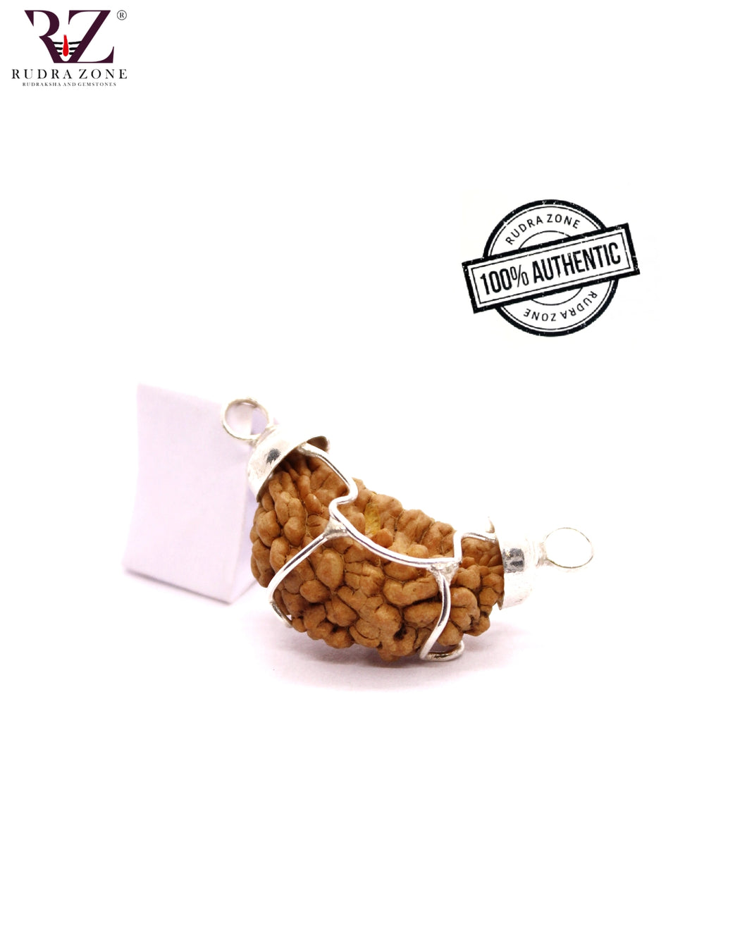 1 Mukhi Kaju Shaped Rudraksha (with Silver)