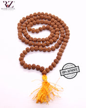 Load image into Gallery viewer, Natural 5 Mukhi Pathri Rudraksha Mala
