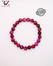 Load image into Gallery viewer, Pink Tiger Eye Stone Bracelet
