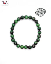 Cargar imagen en el visor de la galería, Green Tiger Eye Stone Bracelet
