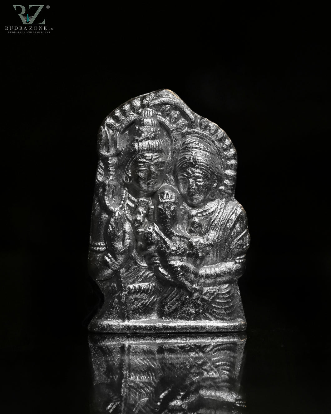 Silver Parad Shiv Parivar- Shiv ji, Ganesh ji, Parvati ji