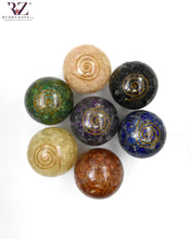 गैलरी व्यूवर में इमेज लोड करें, 7 Chakra Gemstone Ball
