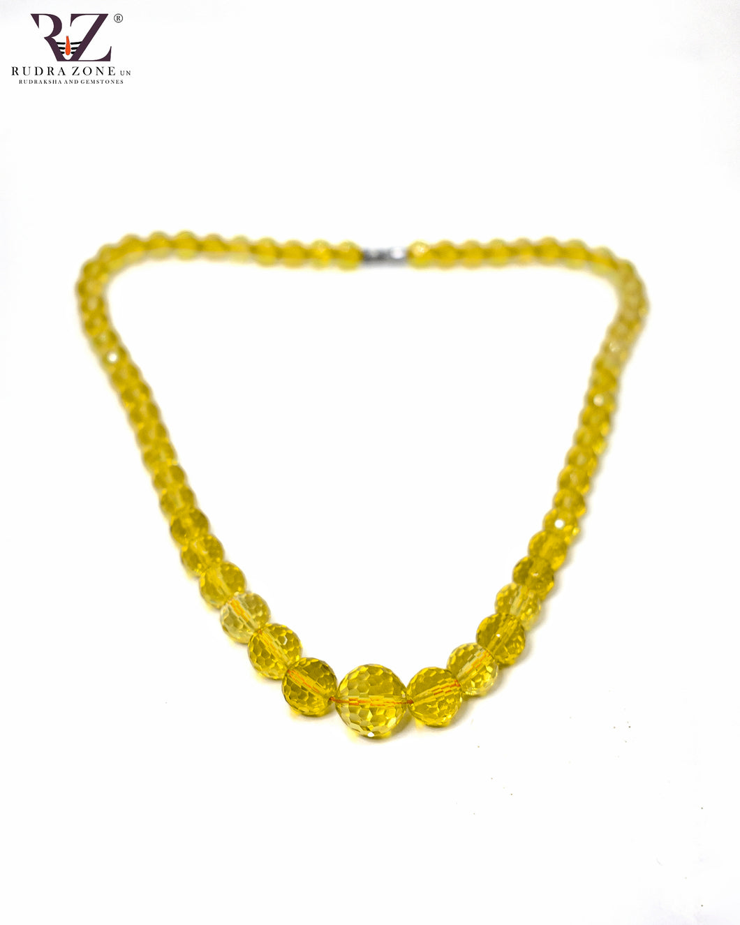 Natural Citrine Mala Semi Precious Crystal 108 Beads