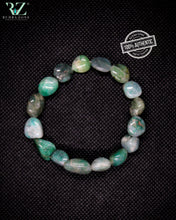 Load image into Gallery viewer, Green Sea Tumble Stone Bracelet
