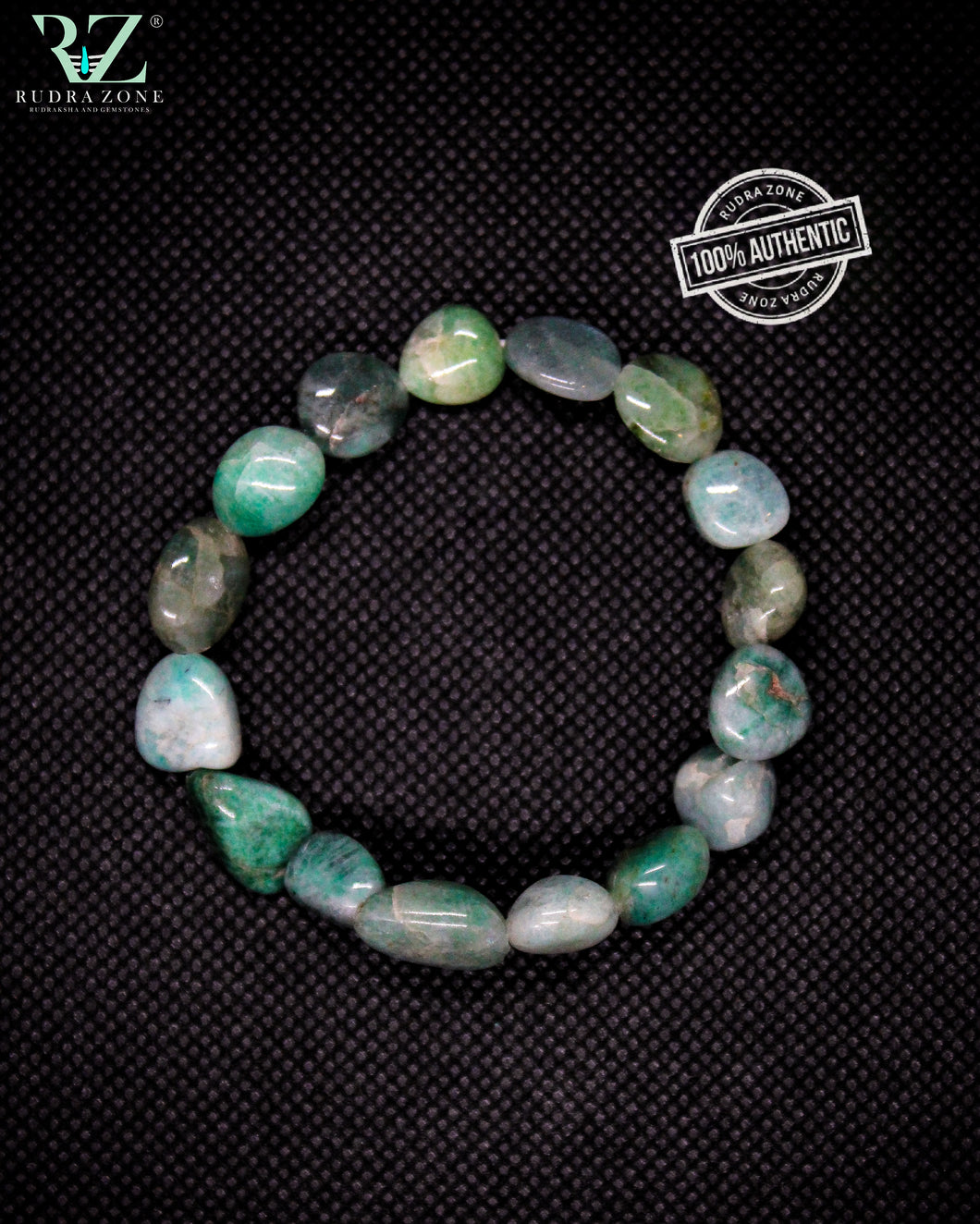 Green Sea Tumble Stone Bracelet