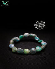 Load image into Gallery viewer, Green Sea Tumble Stone Bracelet
