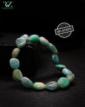 Load image into Gallery viewer, Green Sea Tumble Stone Bracelet
