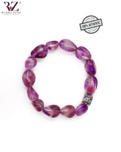 Load image into Gallery viewer, Purple Buddha Tambole Stone Bracelet
