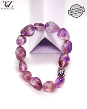 Load image into Gallery viewer, Purple Buddha Tambole Stone Bracelet
