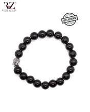 गैलरी व्यूवर में इमेज लोड करें, Black Hakik With Buddha Stone Bracelet
