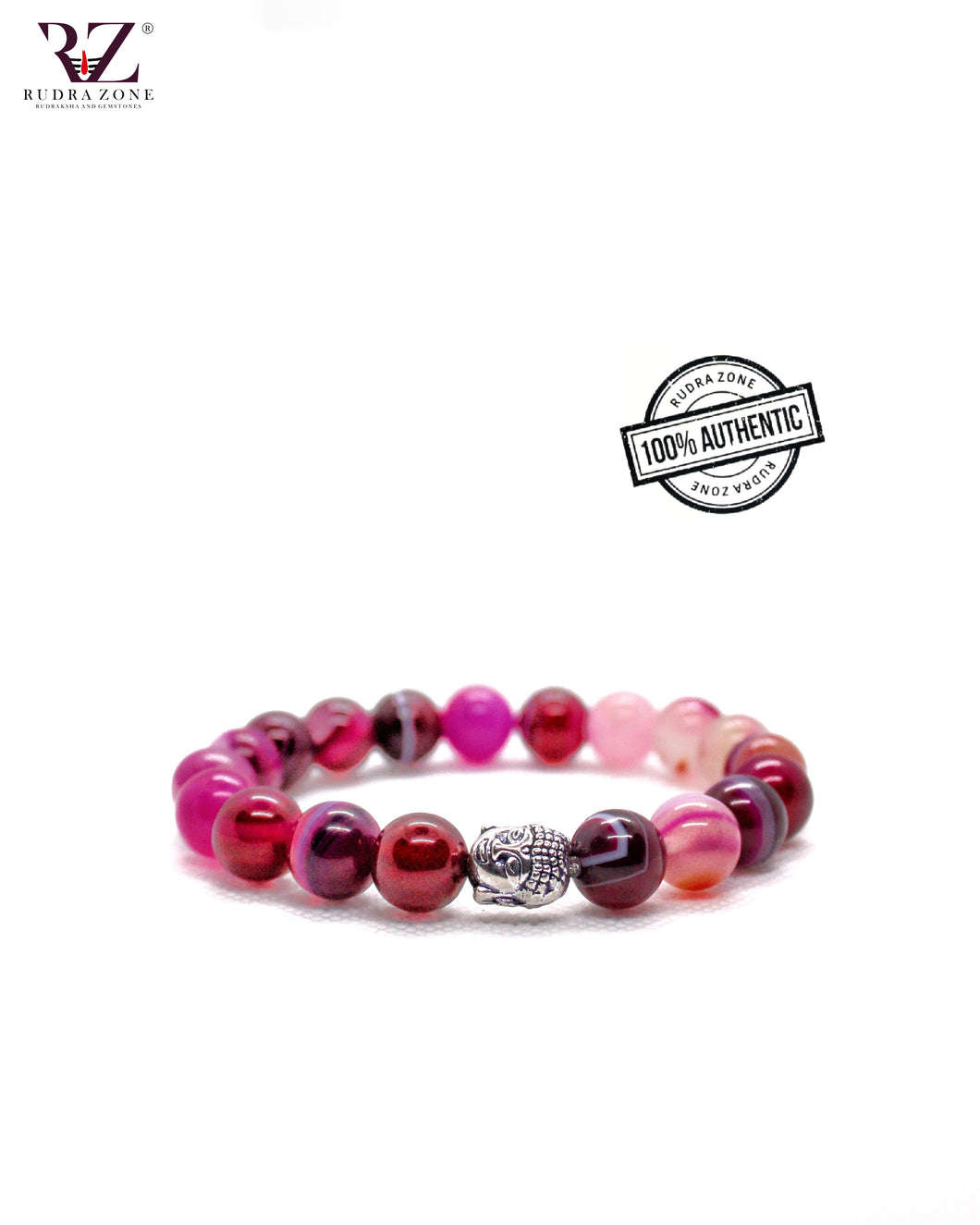 Pink Buddha Stone Bracelet