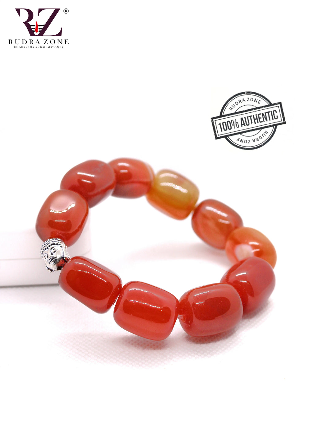 Orange Tumble Stone Bracelet