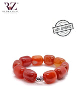 Load image into Gallery viewer, Orange Tumble Stone Bracelet
