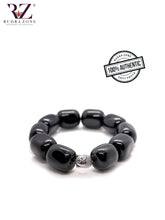 Load image into Gallery viewer, Black Tumble Stone Bracelet
