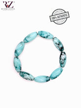 Load image into Gallery viewer, Blue Tumble Stone Bracelet
