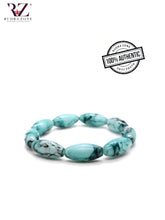 Load image into Gallery viewer, Blue Tumble Stone Bracelet
