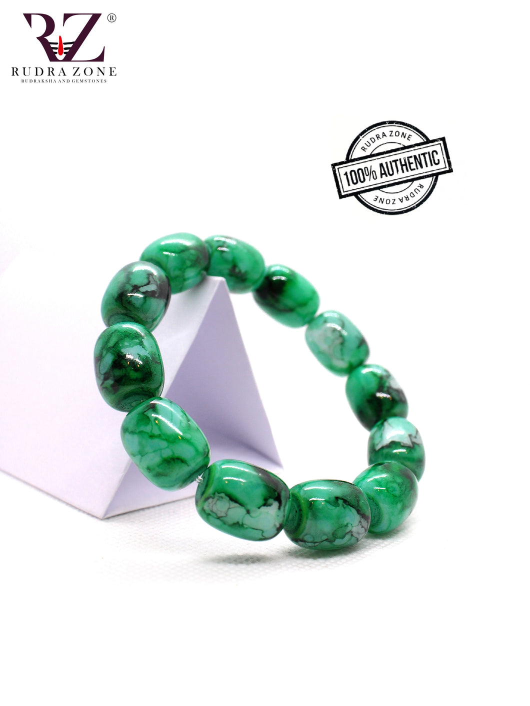 Green Tumble Stone Bracelet