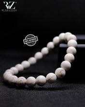 Load image into Gallery viewer, White Howlite Stone Bracelet
