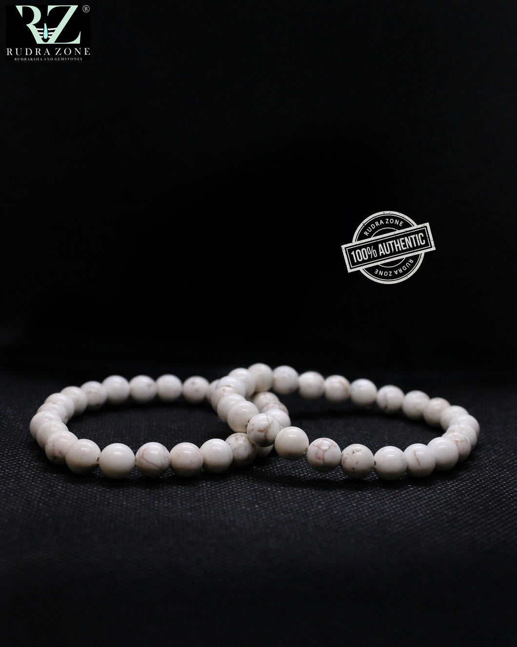 White Howlite Stone Bracelet