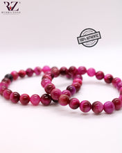 Load image into Gallery viewer, Pink Tiger Eye Stone Bracelet
