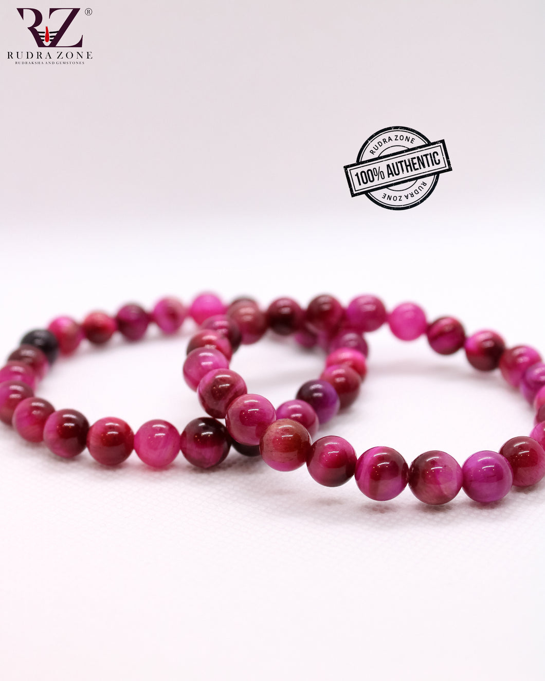 Pink Tiger Eye Stone Bracelet